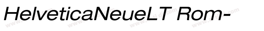 HelveticaNeueLT Rom字体转换